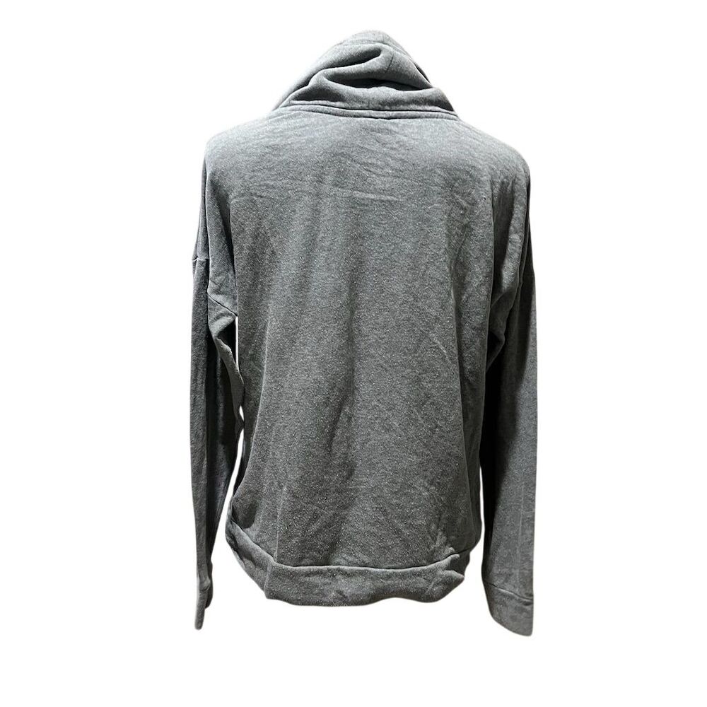 Victoria's Secret PINK Women's M Gray Cowl Neck Hoodie Rainbow Logo - Picture 7 of 10